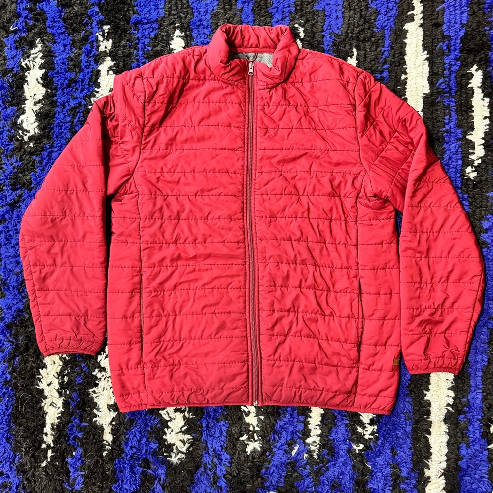 Voyager Red Quilted Puffer Jacket